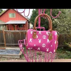 Pink playboy monogram purse